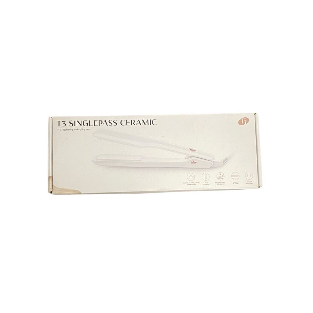 T3 Singlepass Ceramic 1” Straightening and Styling a Iron Pre-owned